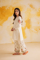 2PC Winter Embroidered Dress - 1115