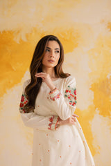 2PC Winter Embroidered Dress - 1115
