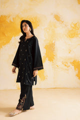 2PC LUXURY EMBROIDERED DRESS - 1101