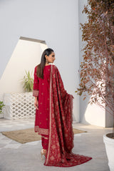 3 PC - Embroidered Dress