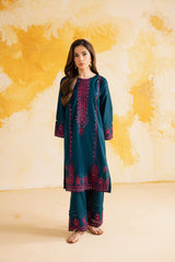 2PC Summer Embroidered Dress - 1105