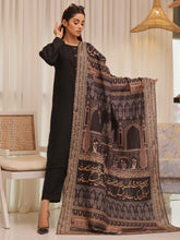 Taj Mahal odhni (Black)