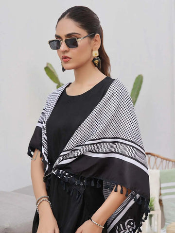 Palestine shoulder Scarf with Lace TNG by MD