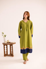 2PC Summer Embroidered Dress - 1143