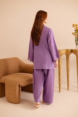 Summer Schiffli Embroidered Co-Ord - 1156