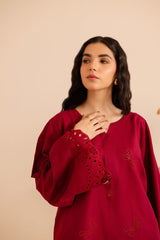 Summer Schiffli Embroidered Co-Ord - 1172-MRN