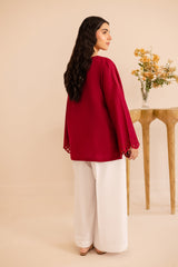 Summer Schiffli Embroidered Co-Ord - 1172-MRN