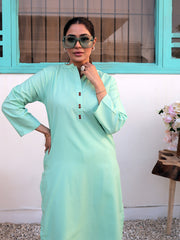 Haniya Co-Ord Set (Aqua Marine/Collar)