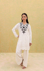 2PC Summer Embroidered Dress-1068