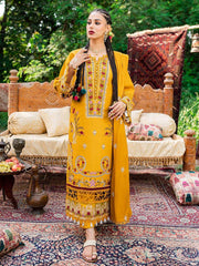 DTW-25 | Dobby Crape Embroidered 3P