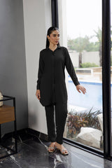 Solid 2PC Dress - SP-07 Black