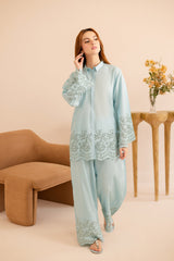Summer Schiffli Embroidered Co-Ord - 1162