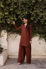 2PC Solid HSK 06 – Chocolate Brown