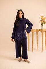 Summer Schiffli Embroidered Co-Ord - 1153