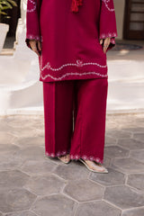 2PC Winter Embroidered Dress- 1175
