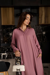 Solid 2PC Dress - SP-02 Mauve