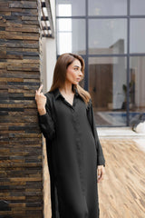 Solid 2PC Dress - SP-02 Black