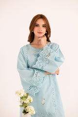2PC Summer Embroidered Dress - 1123