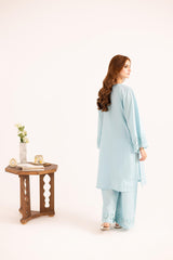2PC Summer Embroidered Dress - 1123
