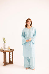 2PC Summer Embroidered Dress - 1123