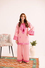 2PC Summer Embroidered Dress - 1124