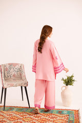 2PC Summer Embroidered Dress - 1124
