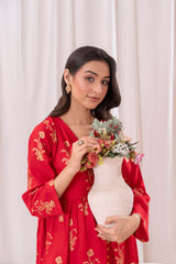 Women Red Maxi D2043