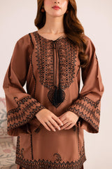 2PC Summer Embroidered Dress - 1126