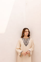 2PC Embroidered Dress - 1080
