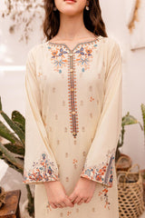 2PC Winter Embroidered Dress-1048