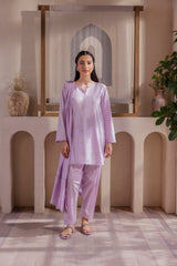Lilac Embroidered Lawn 3PC Suit