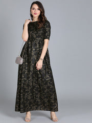 Black & Gold Printed D2031