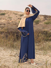 Drowsy blue abaya (MW-06)