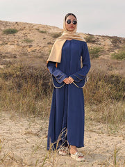 Drowsy blue abaya (MW-06)