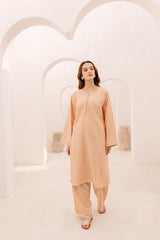 2PC Embroidered Dress - 1077