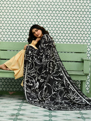 Doodle Art Odhni (Black)