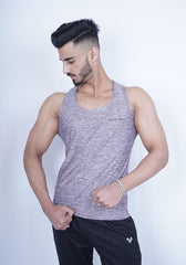 Texture Grey Tank Top