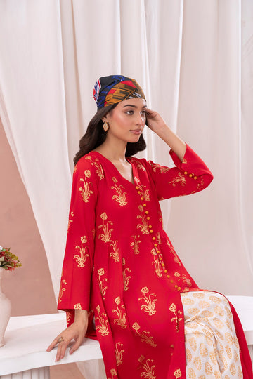 Women Red Maxi D2043
