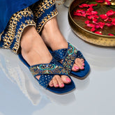Feroza Slides (Blue) - Jooti Shooti