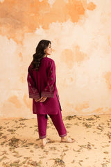 2PC Winter Embroidered Dress - 1085
