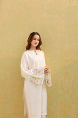 2PC Embroidered Dress-1071