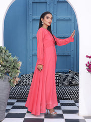 Blush fuchsia Long Flared Maxi (FR-748)