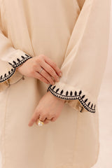 2PC Embroidered Dress - 1080