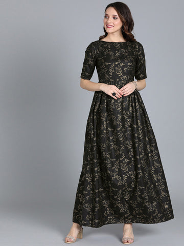 Black & Gold Printed D2031
