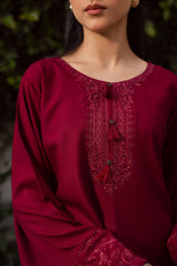 2PC Winter Embroidered Dress-1181