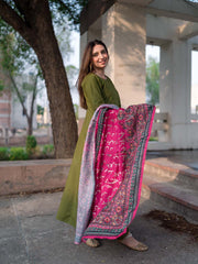 Manzil Odhni (Hot Pink)