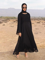 Black lady modest dress (MW-01)