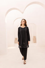 2PC Embroidered Dress-1073