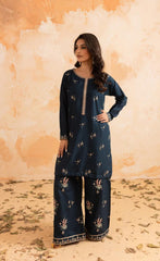 2PC Summer Luxury Embroidered Dress - 1086