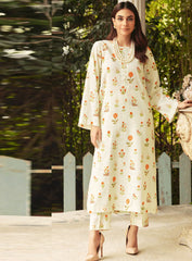 4525 ANJUM - Khaddar Printed 2PC Suit